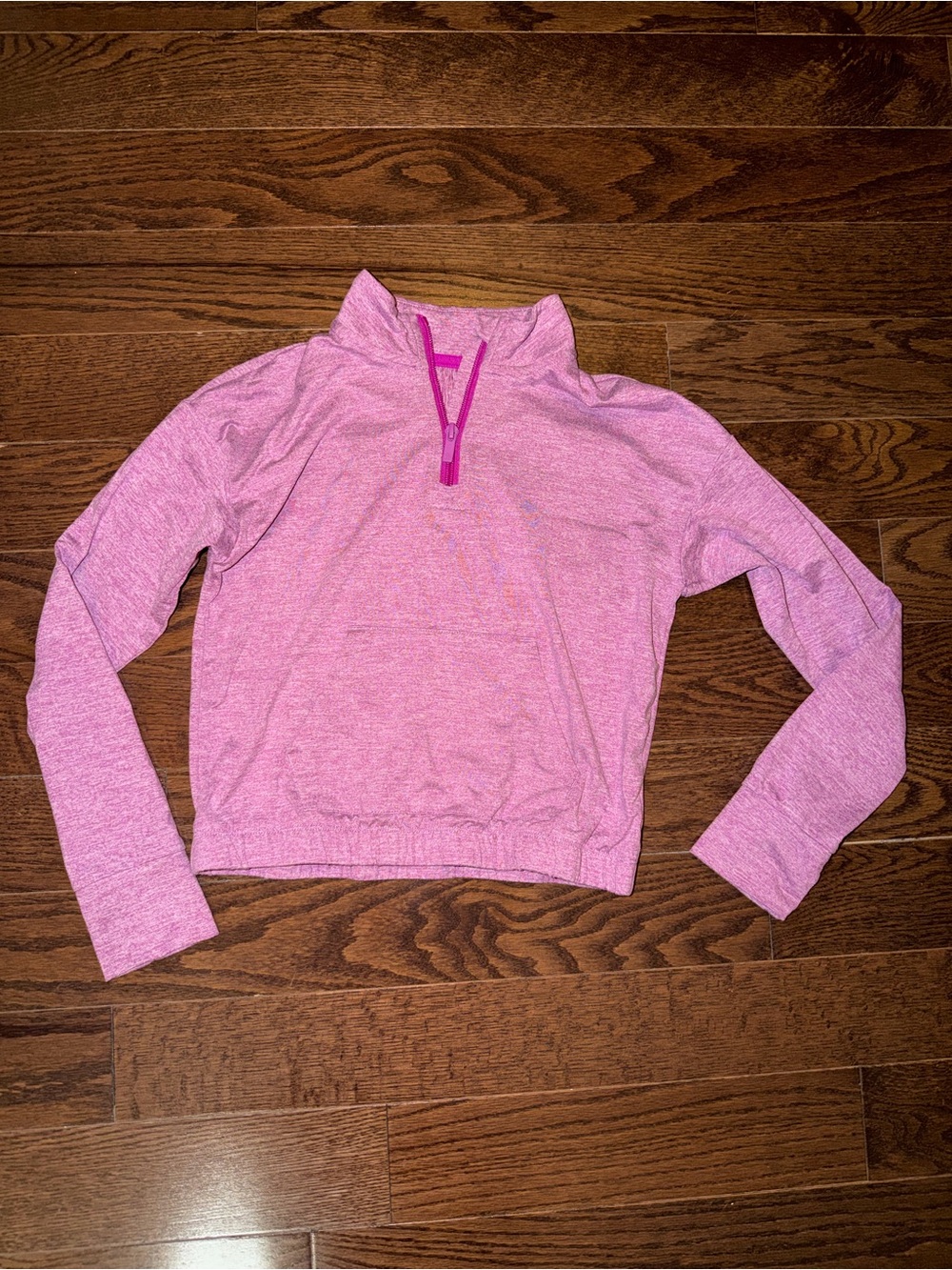 All in Motion Heather Pink Quarter-Zip Pullover - Picture 1 of 3